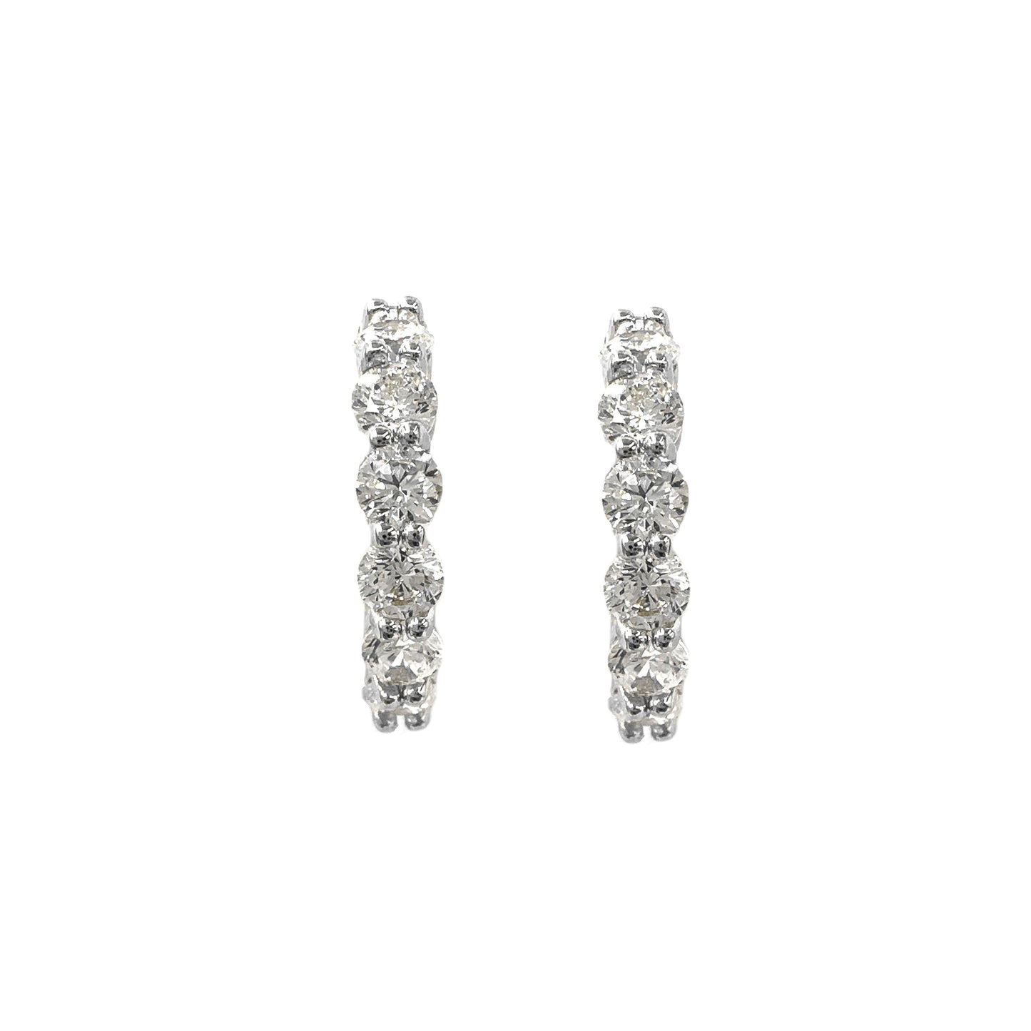 G-Color Stone Hoop Model Earring