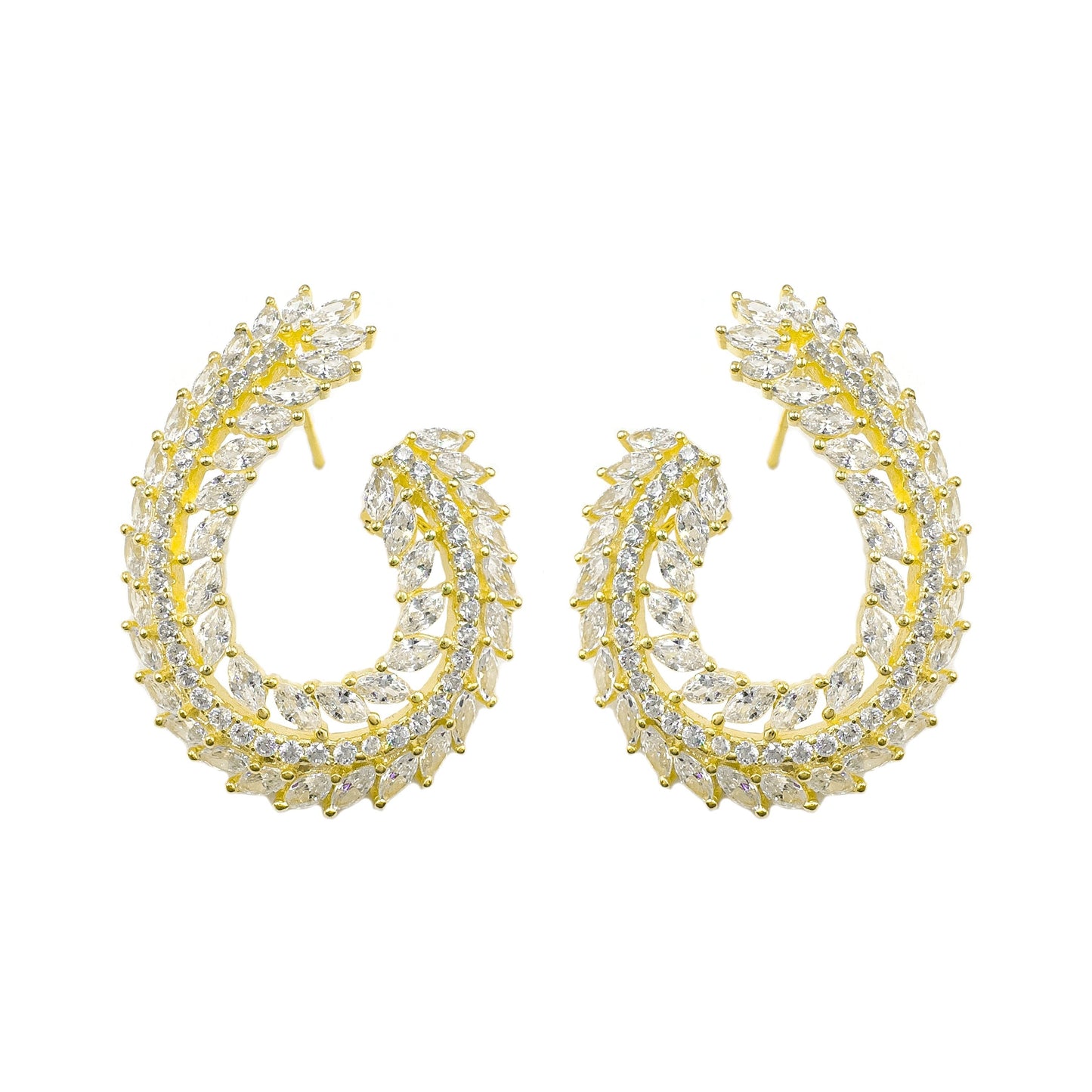 Flower J Evening Dress Earrings