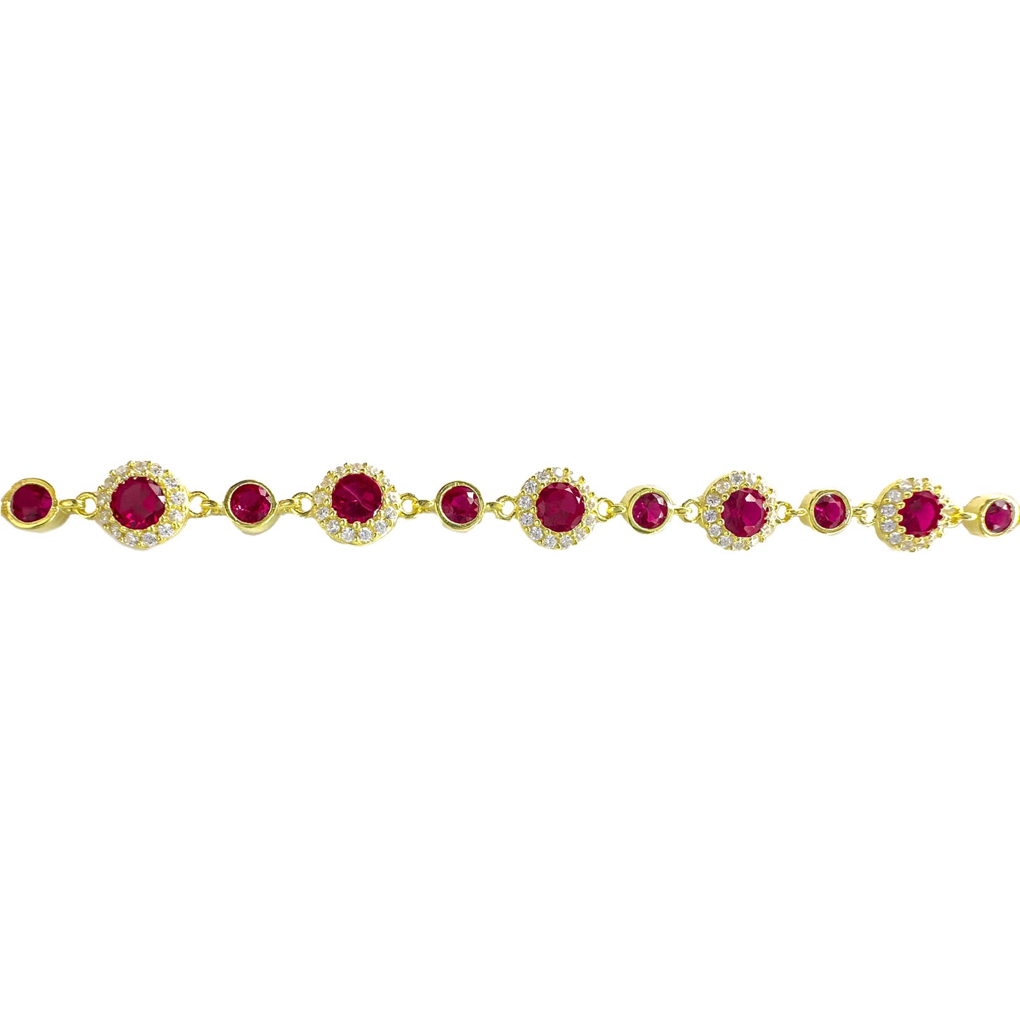Round Colored Stone Mix Bracelet