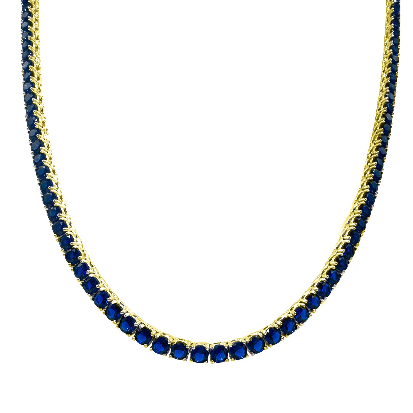 Navy Blue Tennis Necklace