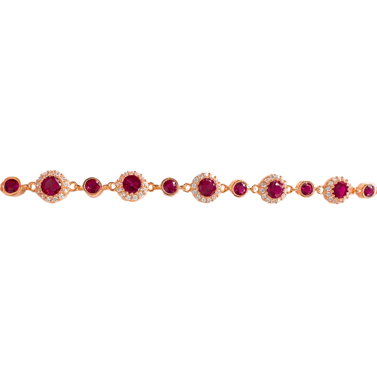 Round Colored Stone Mix Bracelet