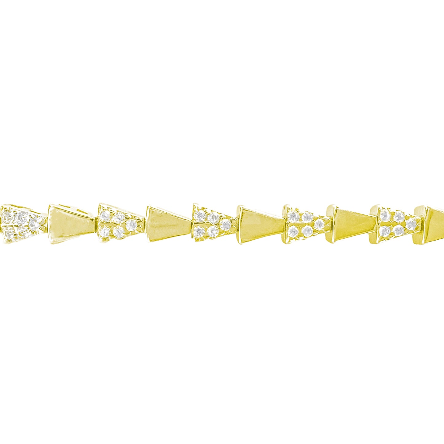 Triangle and Stone Bracelet