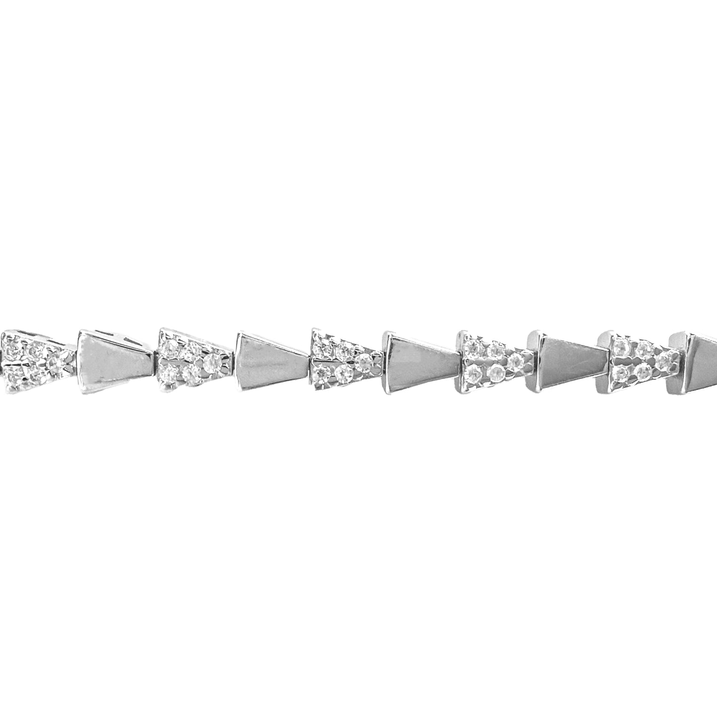 Triangle and Stone Bracelet