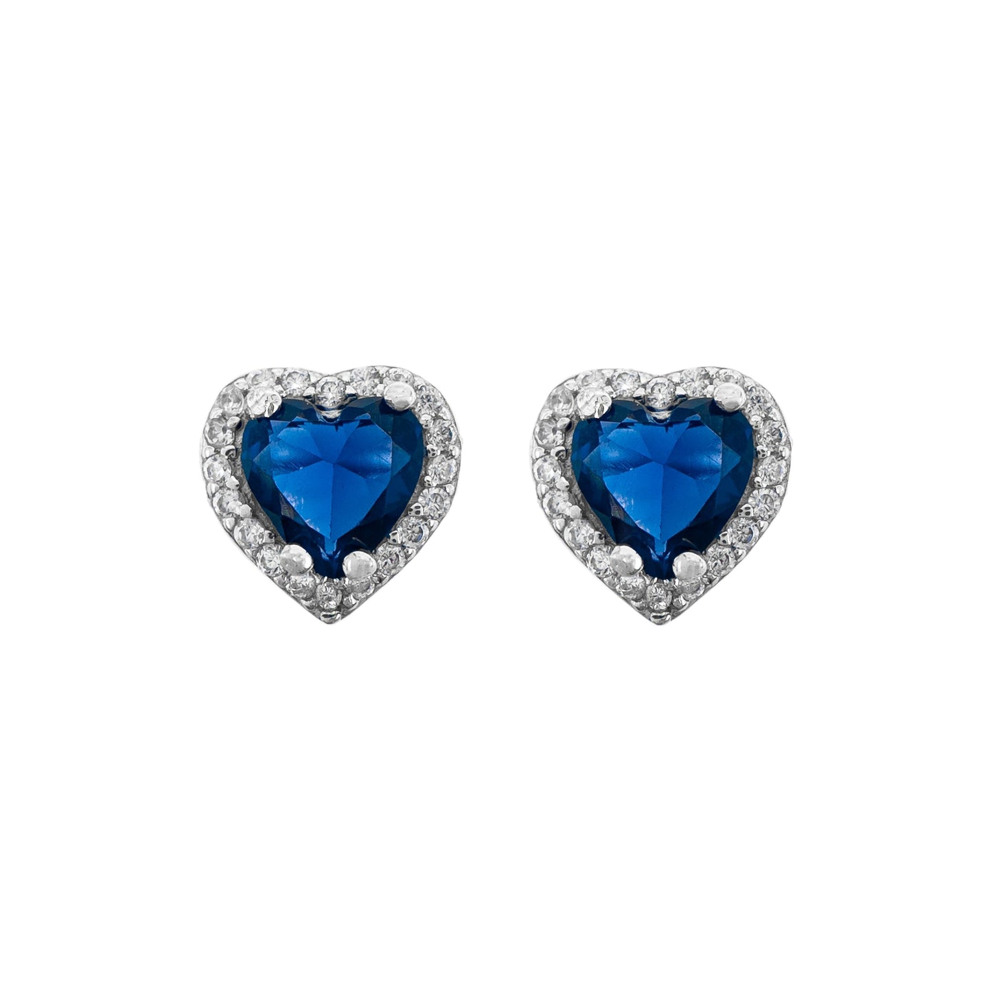 Colorful Stone Heart Earrings