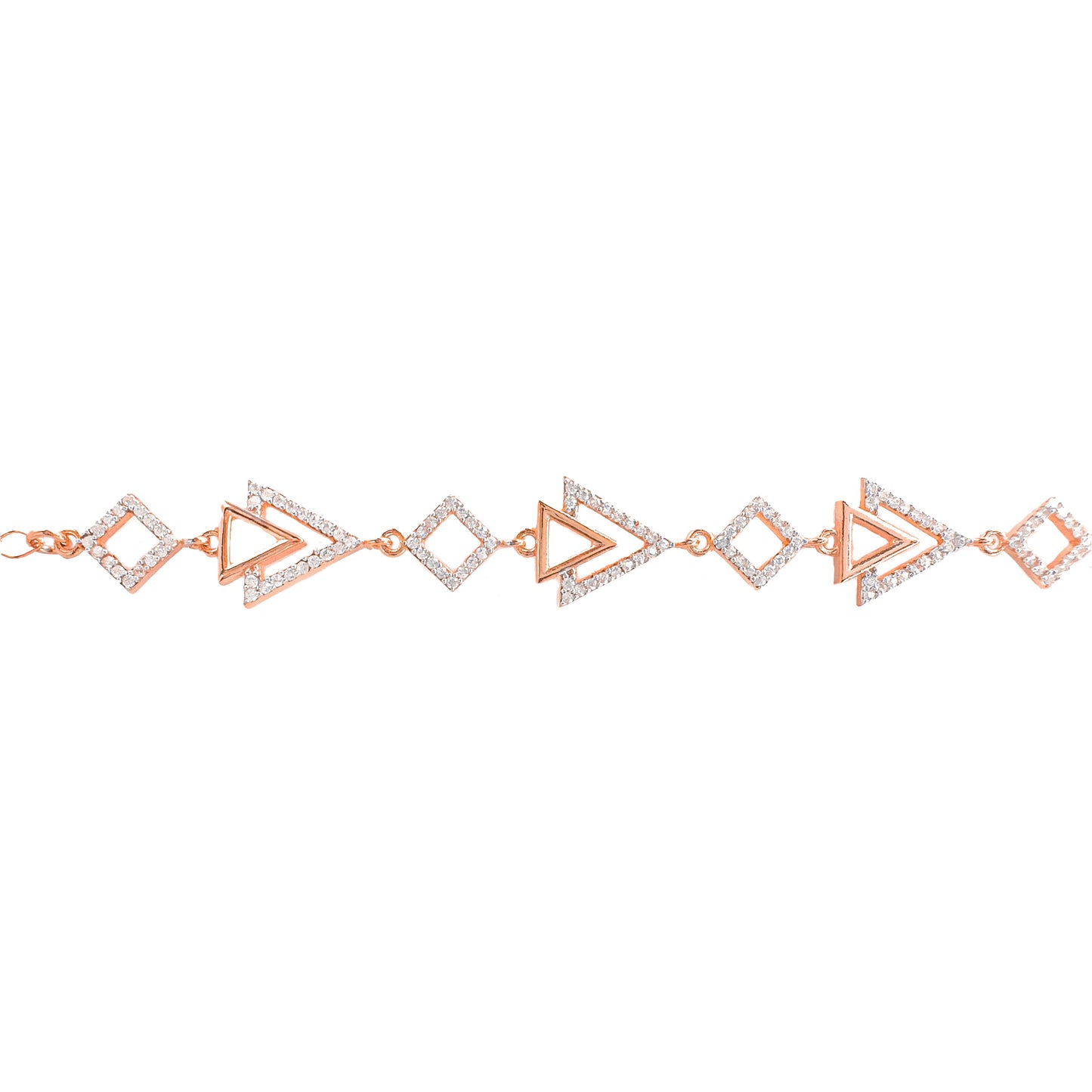 Interlocking Triangle Design Bracelet