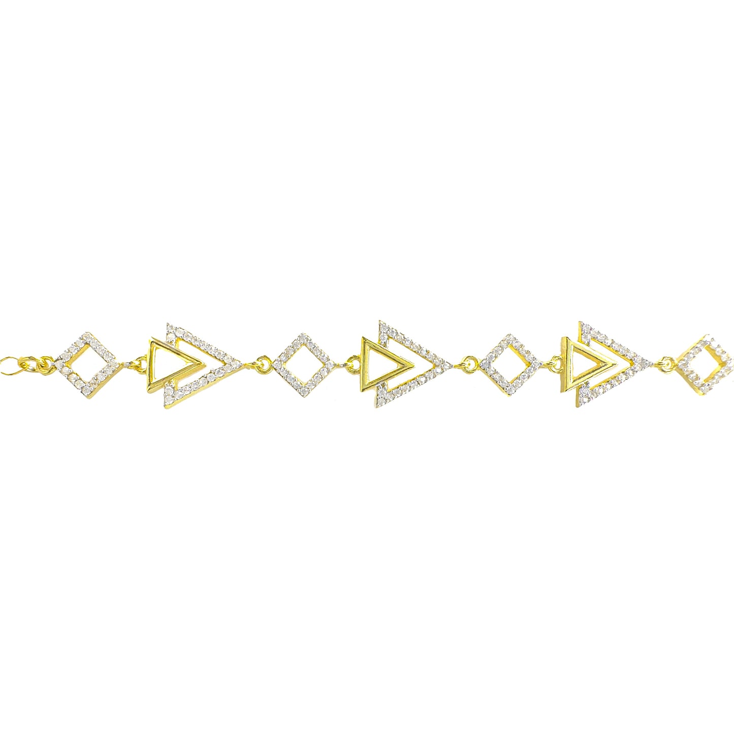 Interlocking Triangle Design Bracelet
