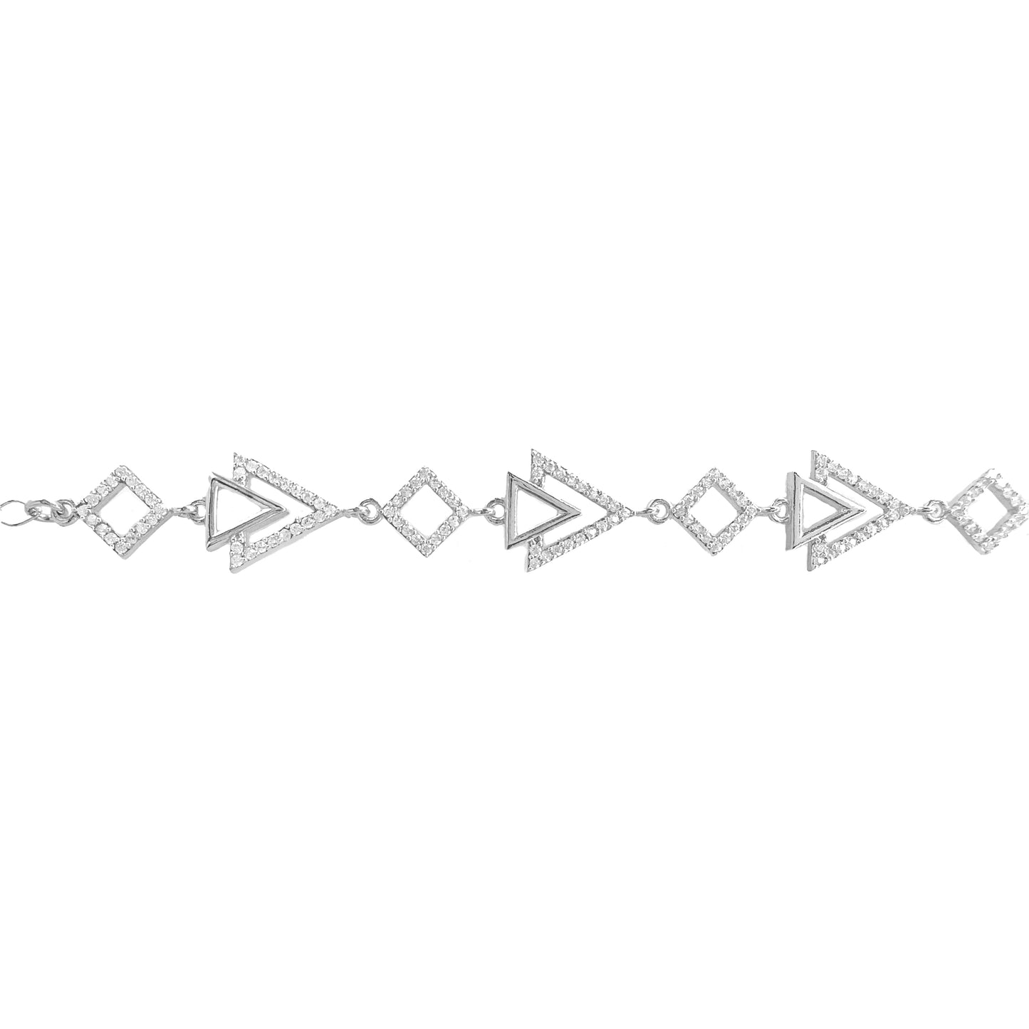 Interlocking Triangle Design Bracelet