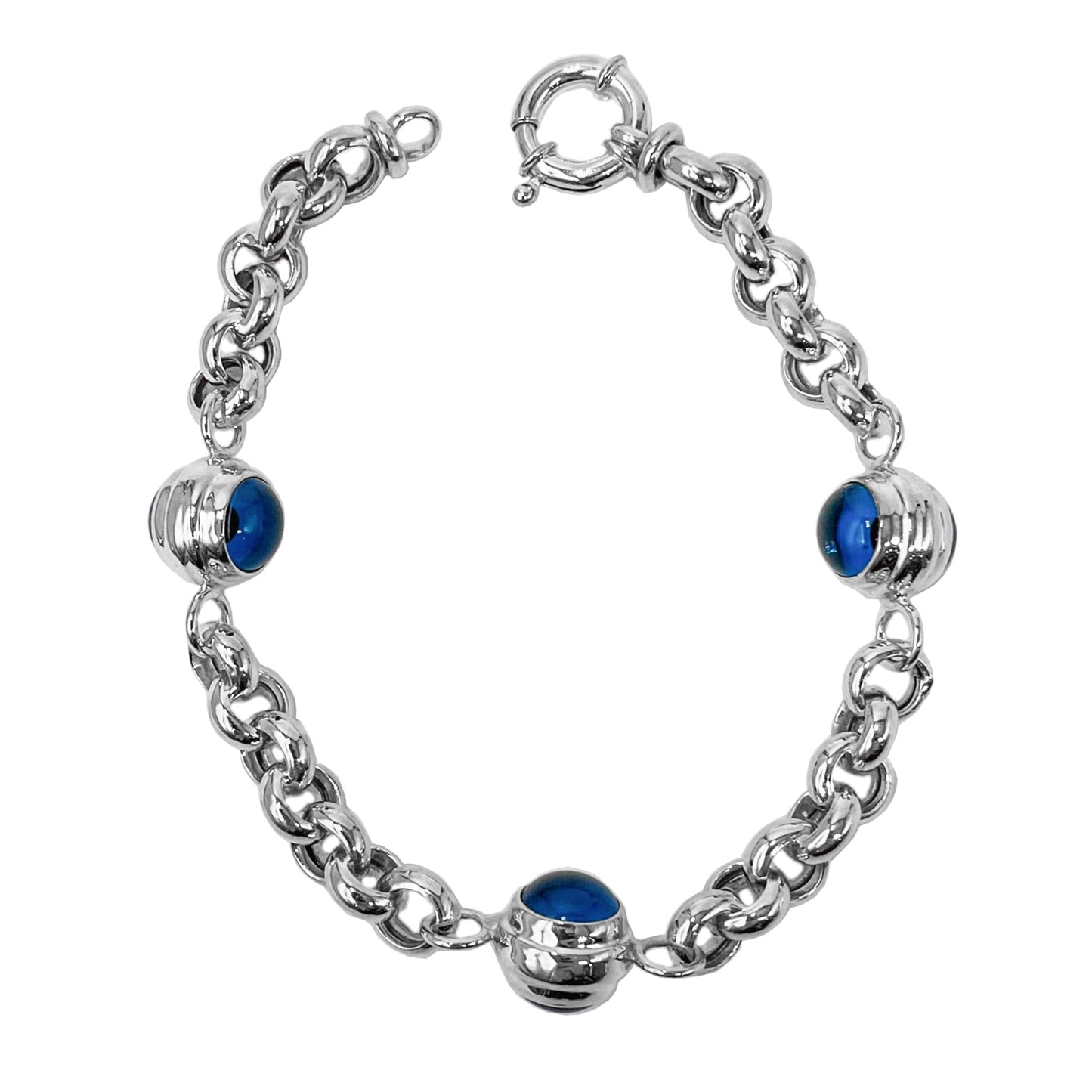 Triple Evil Eye Hollow Bracelet