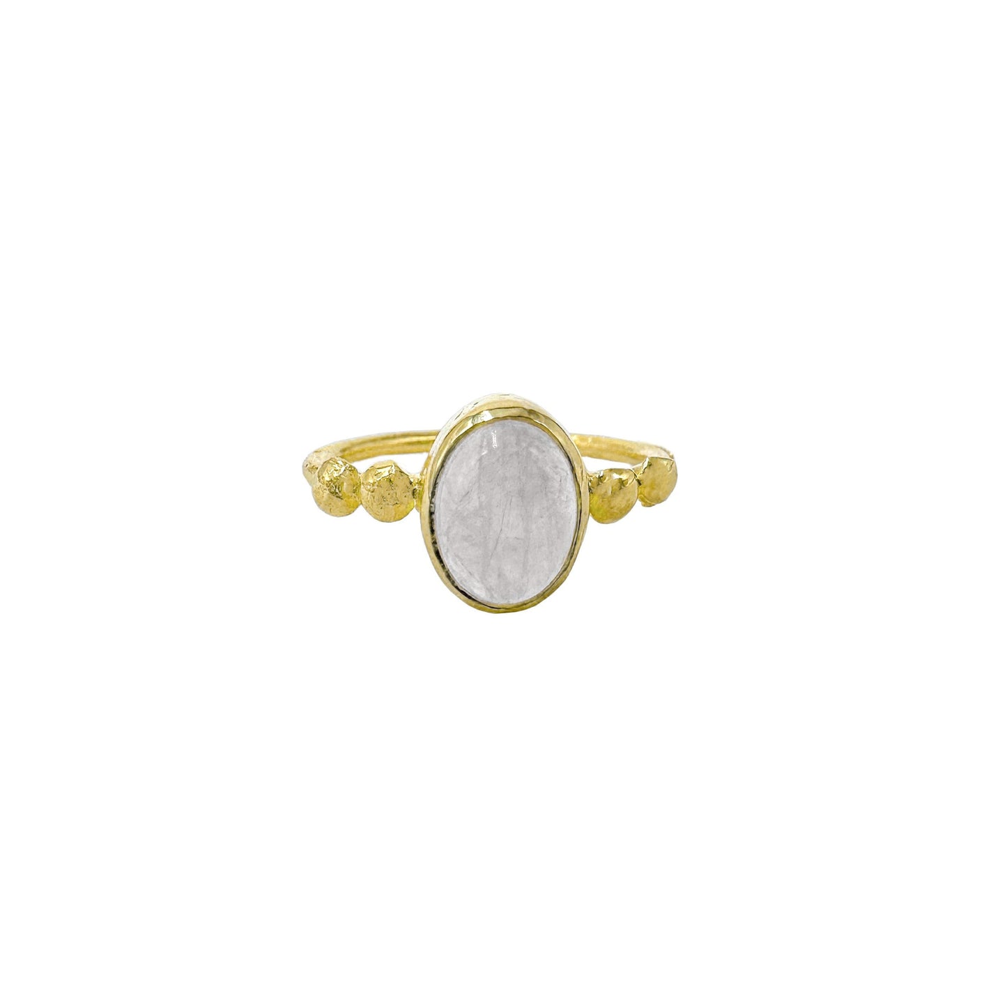 Crystal Quartz Natural Stone Ring