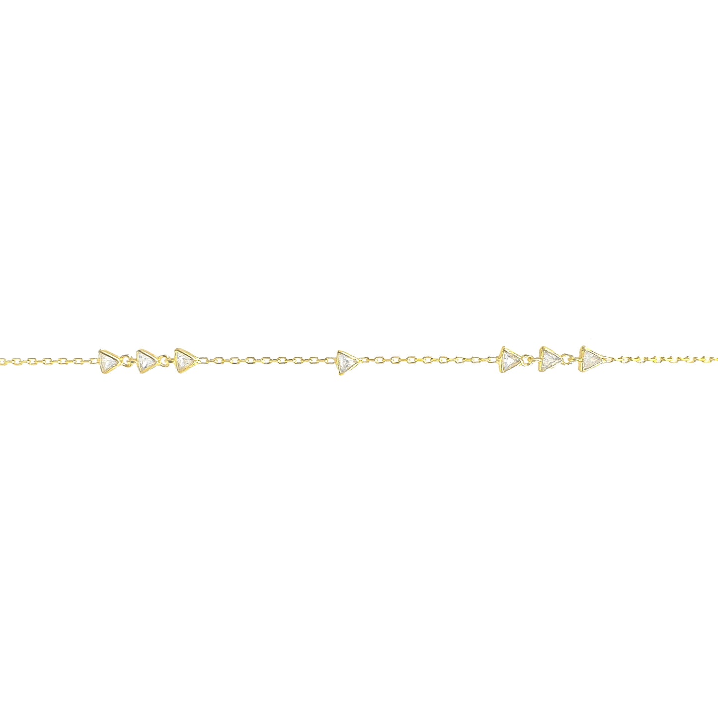Triangle Stone Anklet