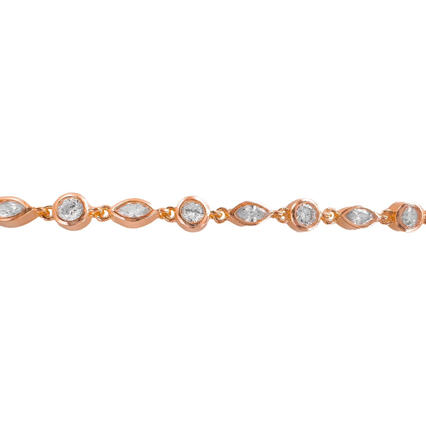 Drop Round Stone Bracelet
