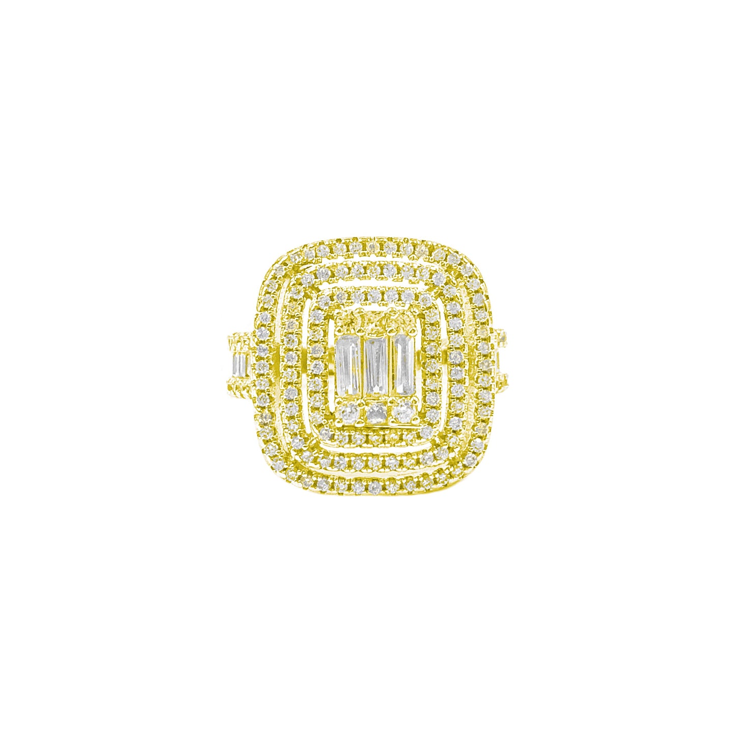 Baguette Side Stone Ring