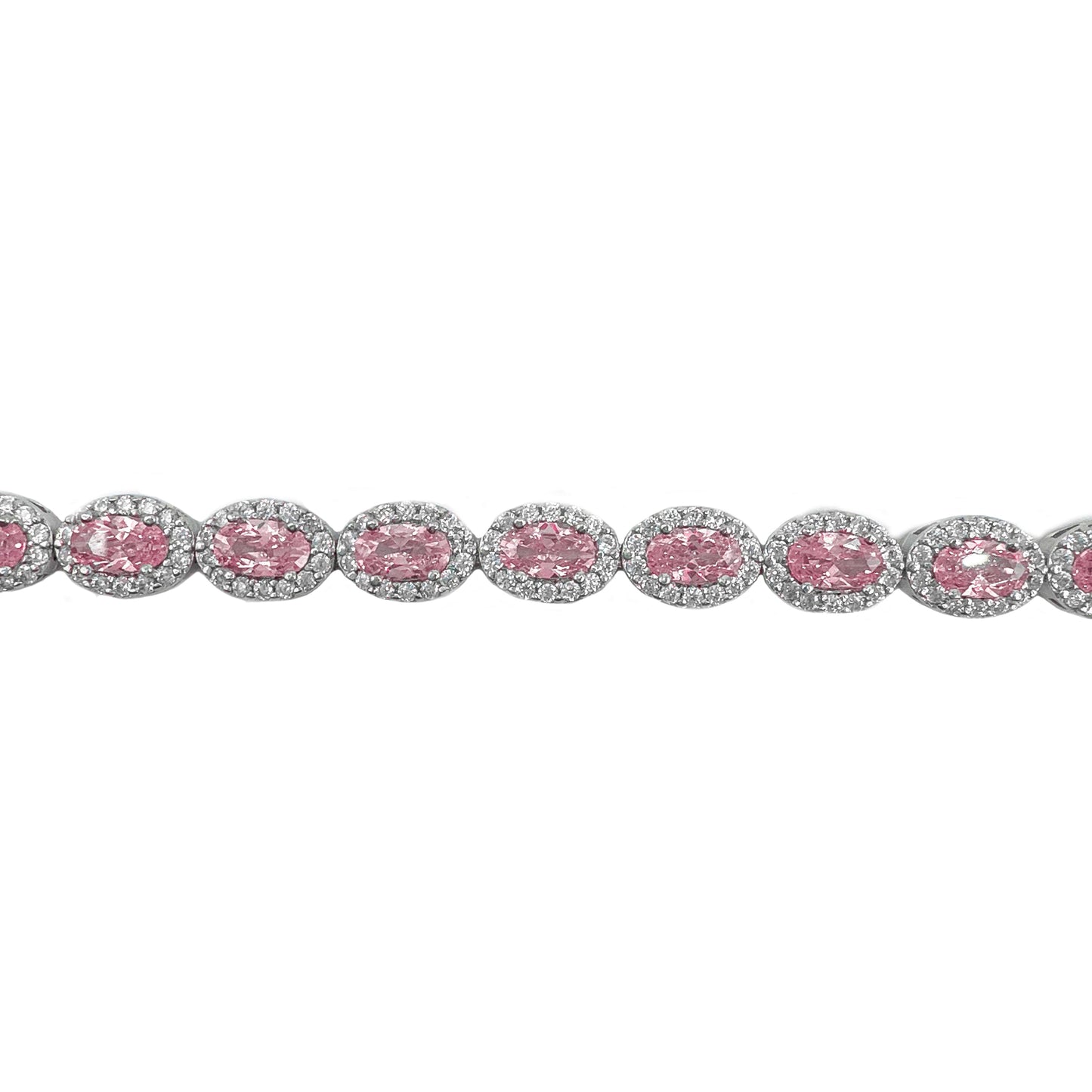 Pink Stone Tennis Bracelet