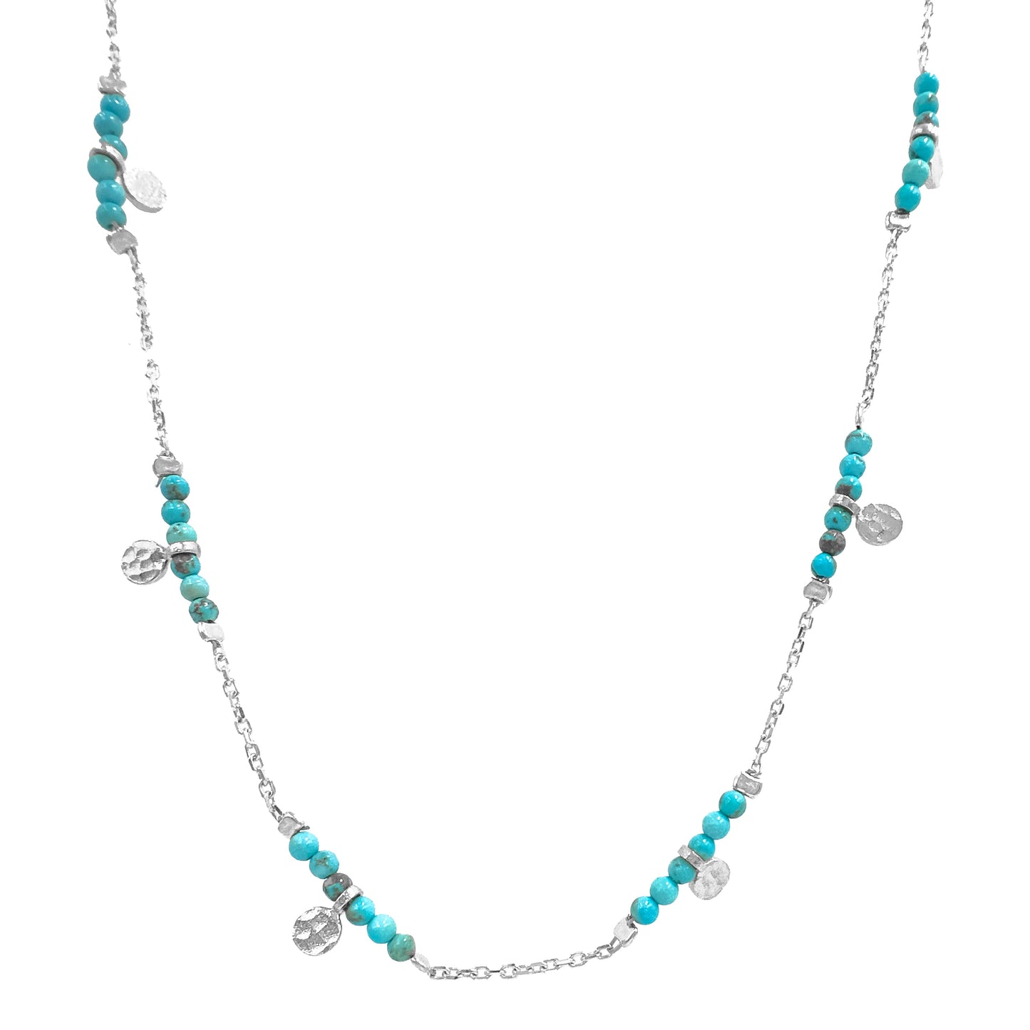 Turquoise Bead Detail Necklace