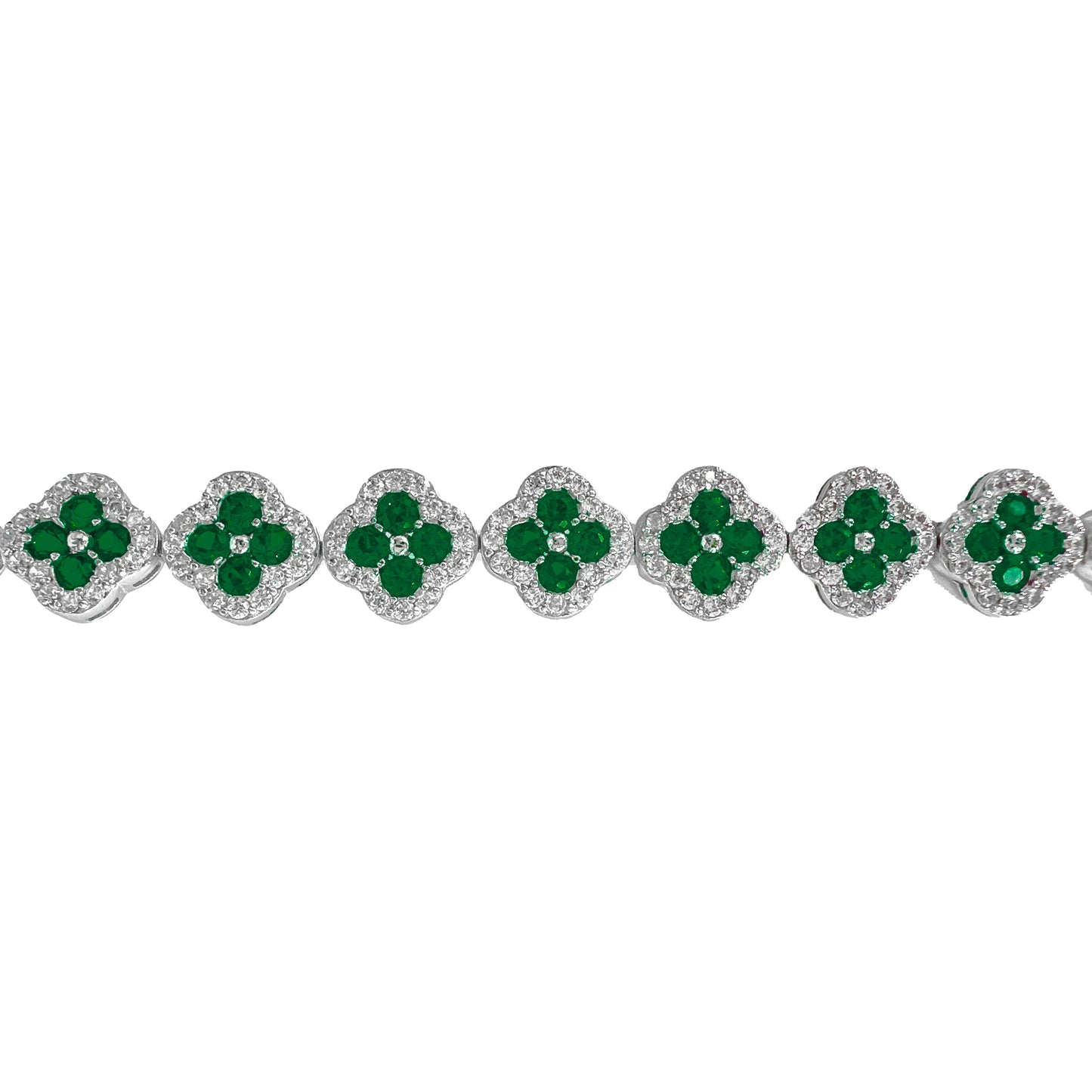 Green Clover Stone Bracelet