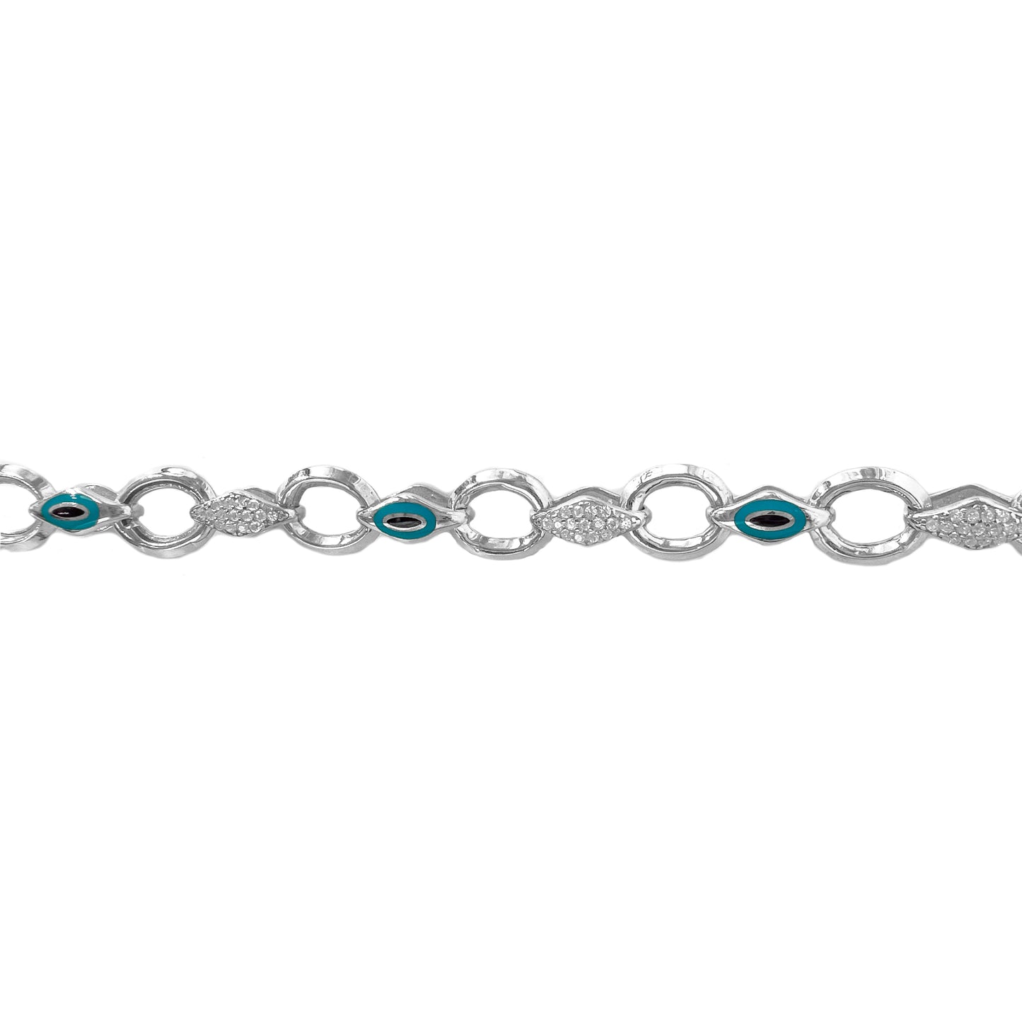 Enameled Stone Hollow Bracelet