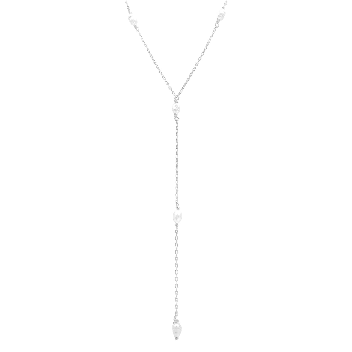 Pearl Y Necklace