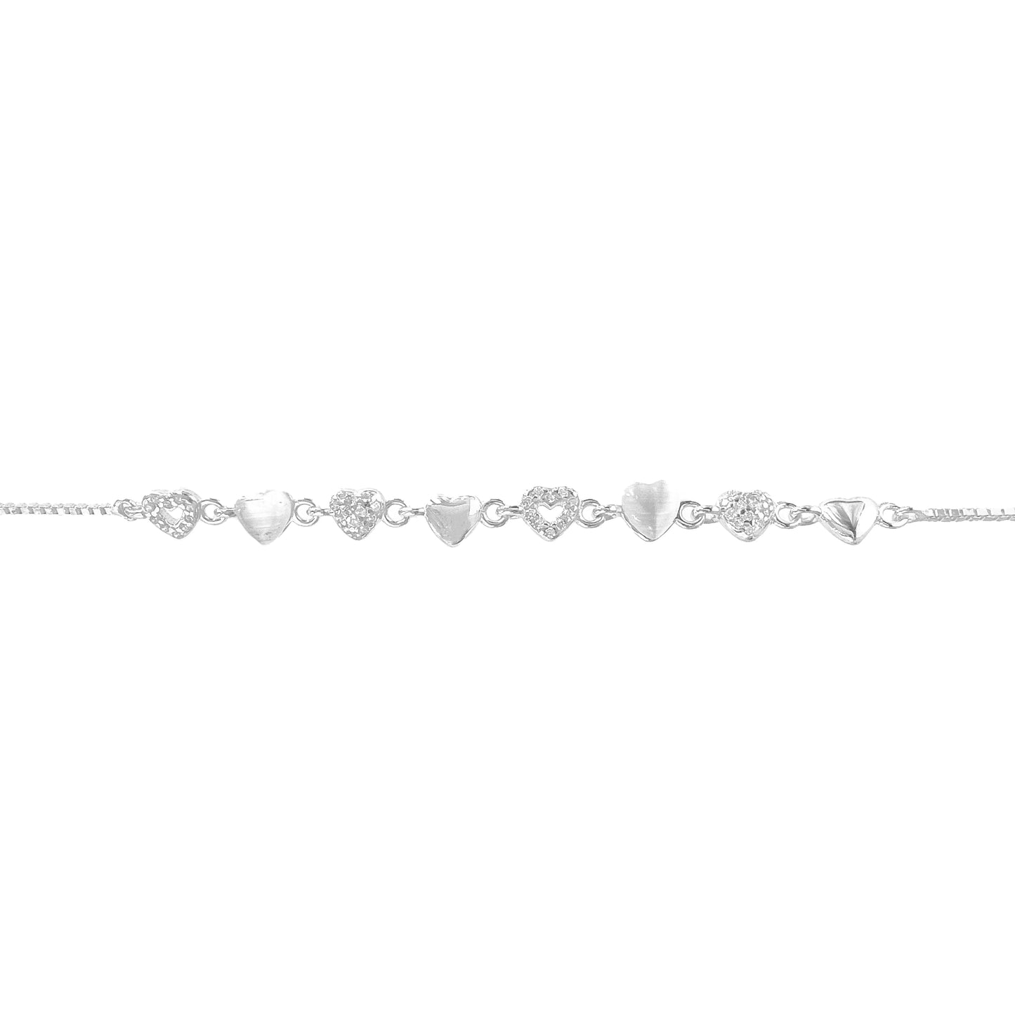 Heart Design Mother of Pearl Bracelet