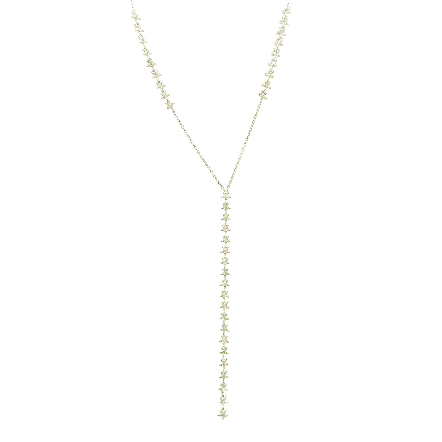 Y Necklace with Star Stone