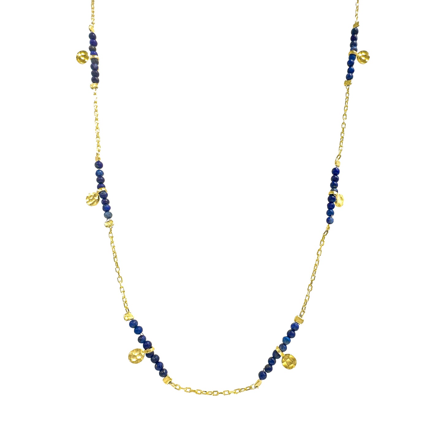 Blue Bead Detail Necklace