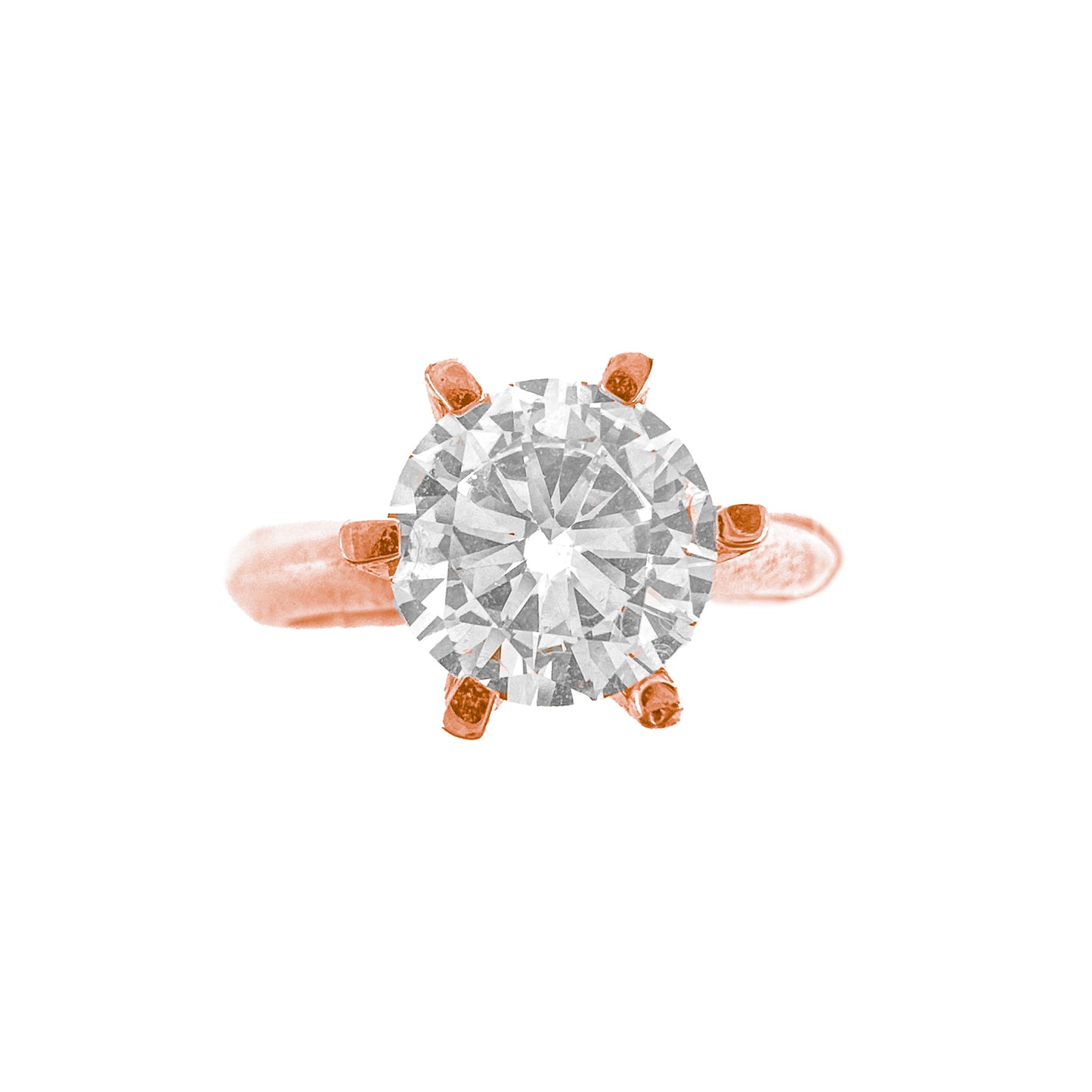 Two Carat Six Prong Solitaire Ring
