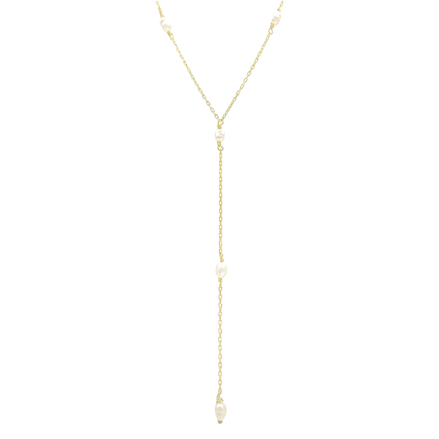 Pearl Y Necklace