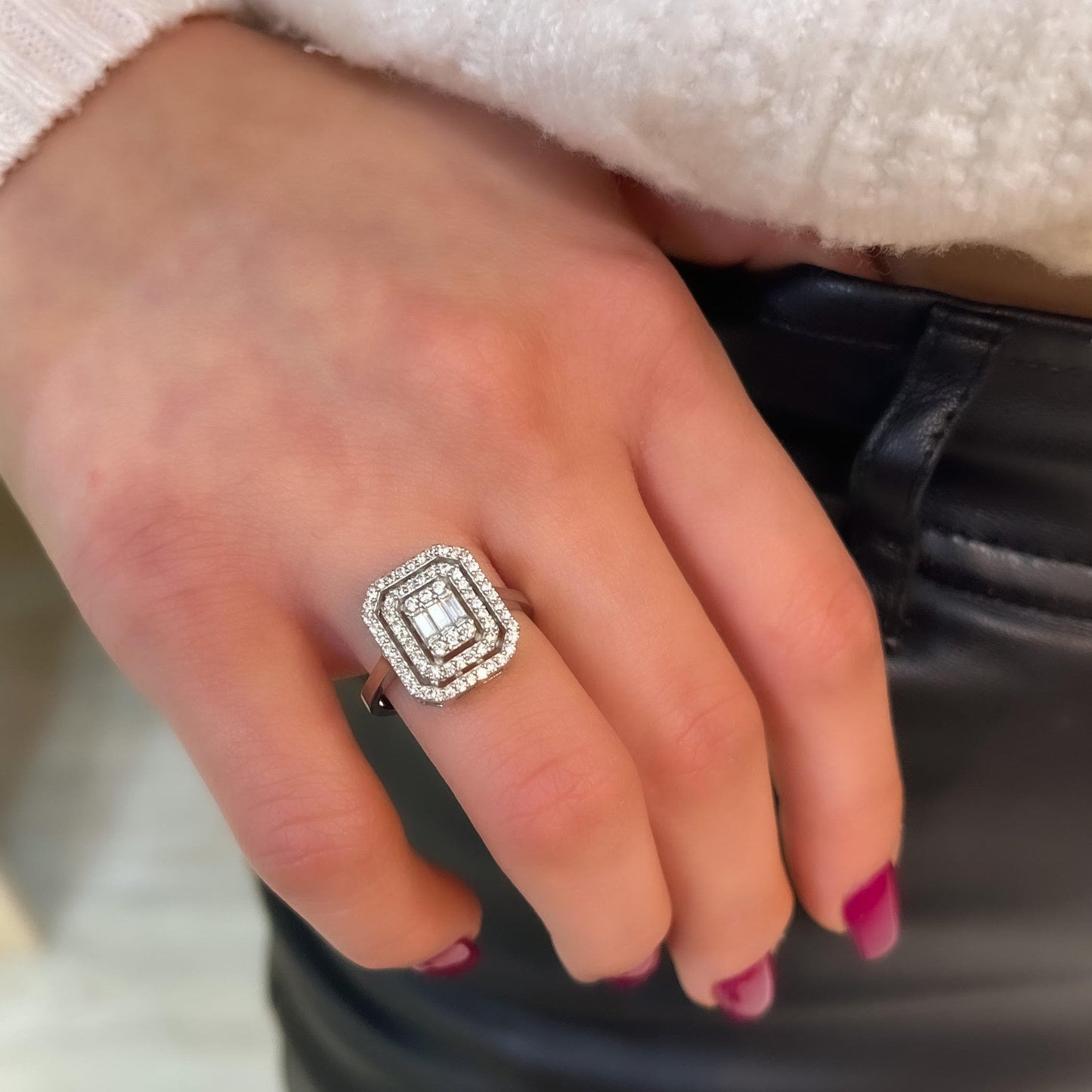 Baguette Stone Ring