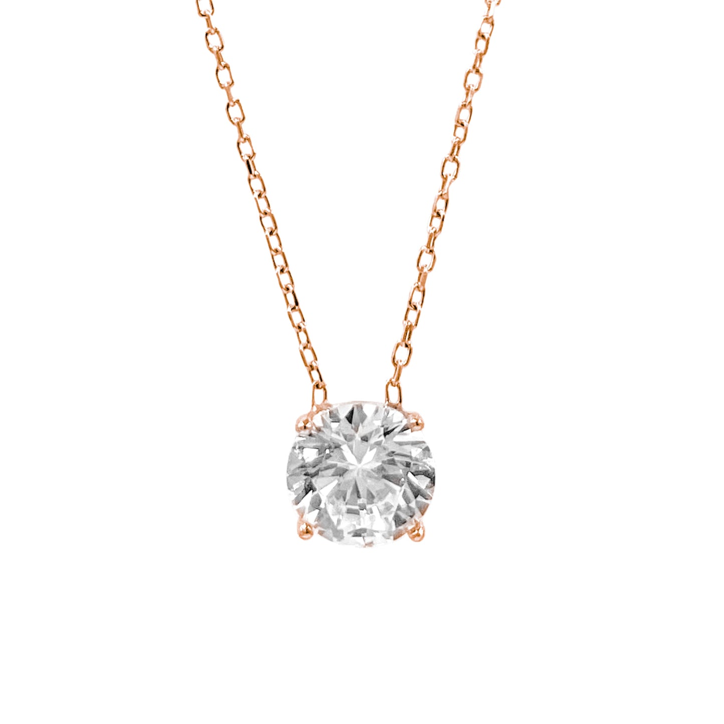 Large Solitaire Necklace