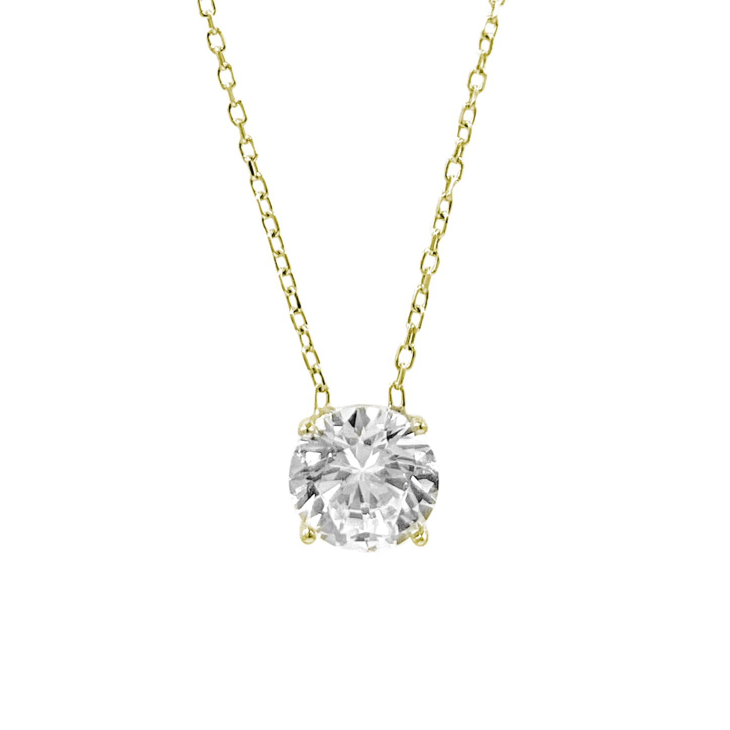 Large Solitaire Necklace