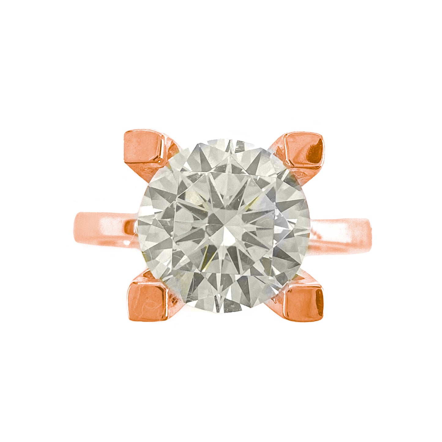 Six Carat G-Color Solitaire Ring