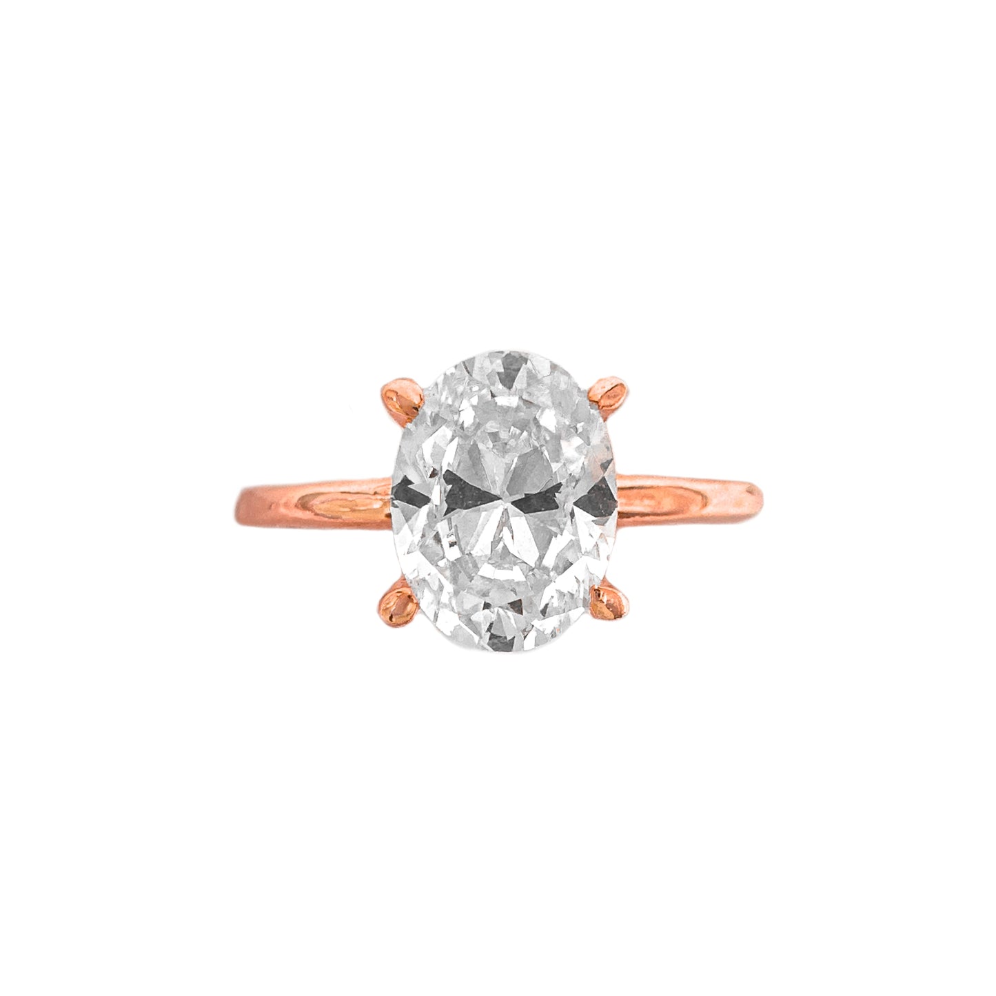 1.25 Carat Moissanite Oval Ring