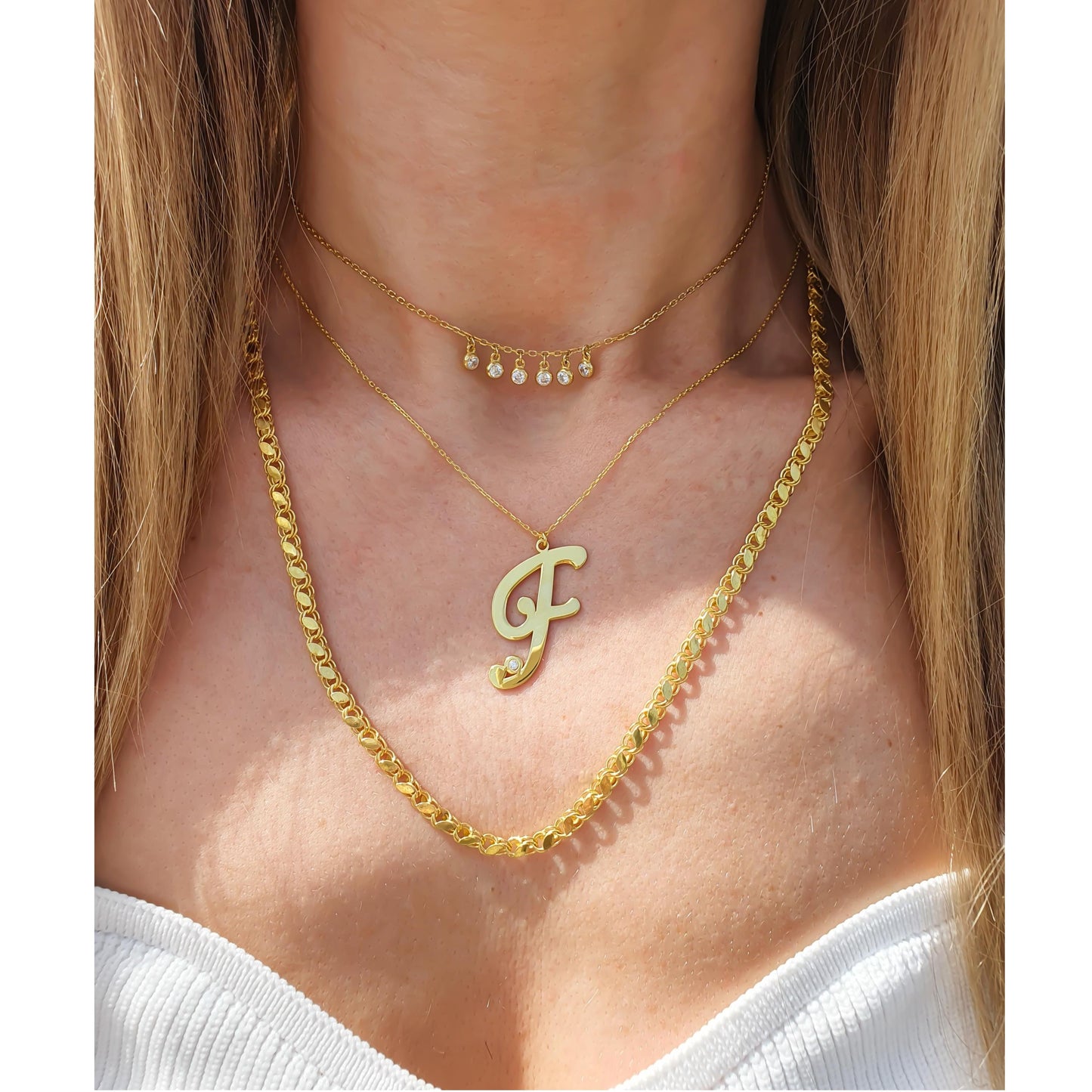 Cursive Letter Necklace