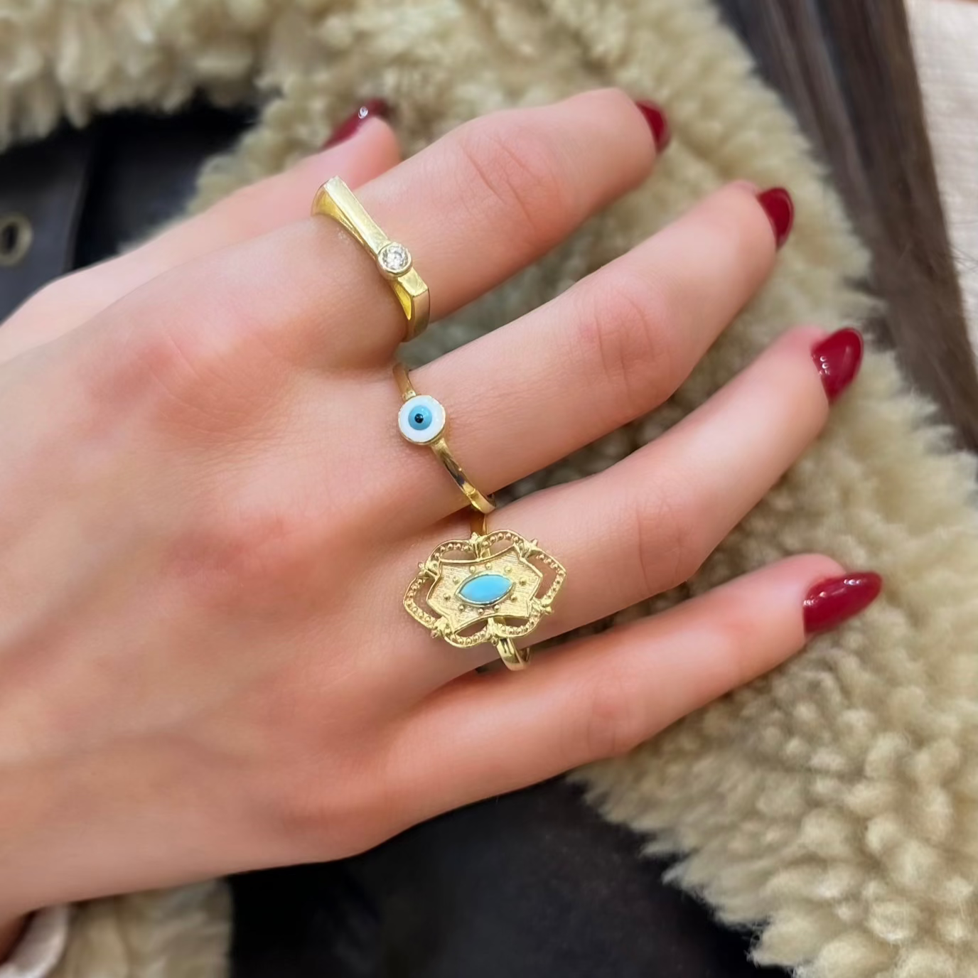 Minimal Stone Ring