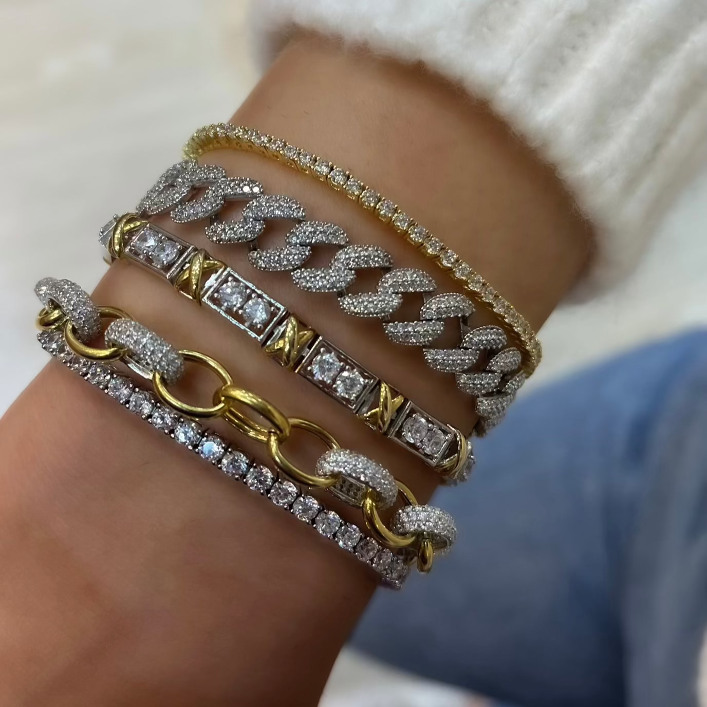 Two mm Tennis Bracelet