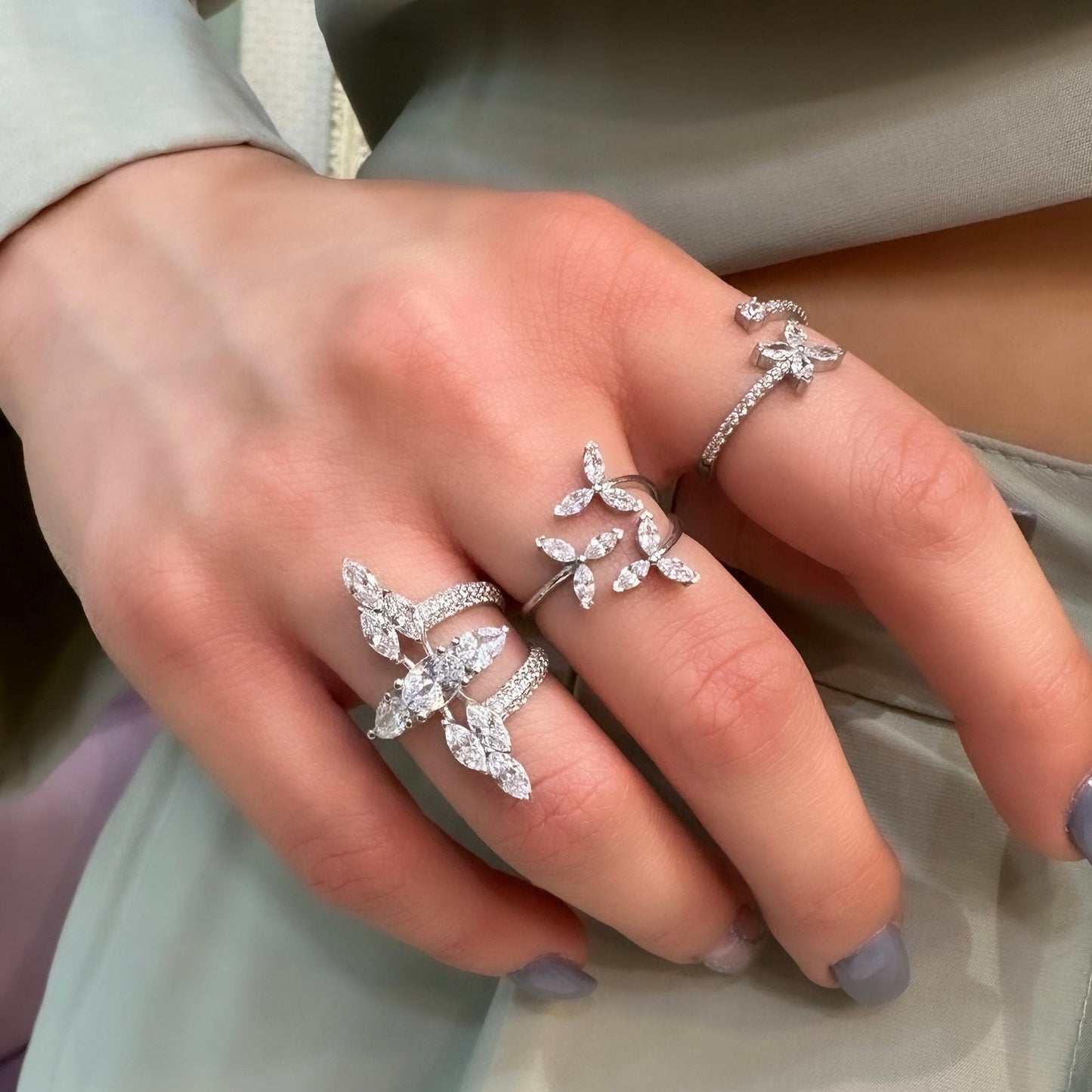 Triple Marquise Ring