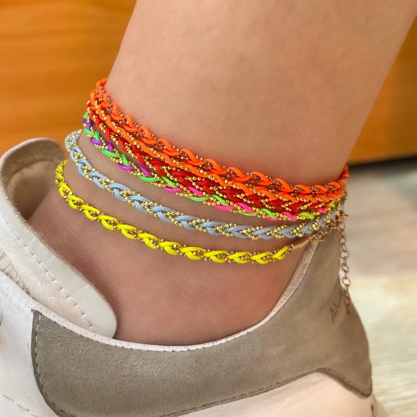 Colorful Knitted Anklet