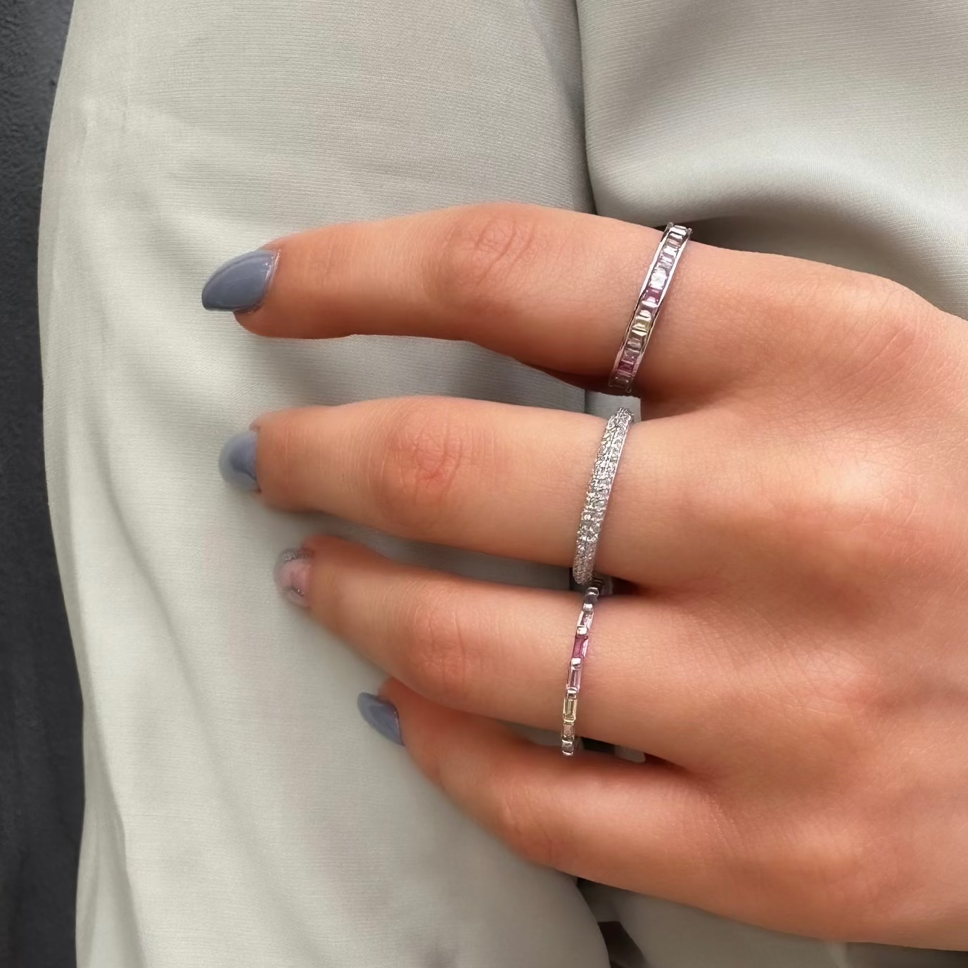 Double Row Tambour Ring