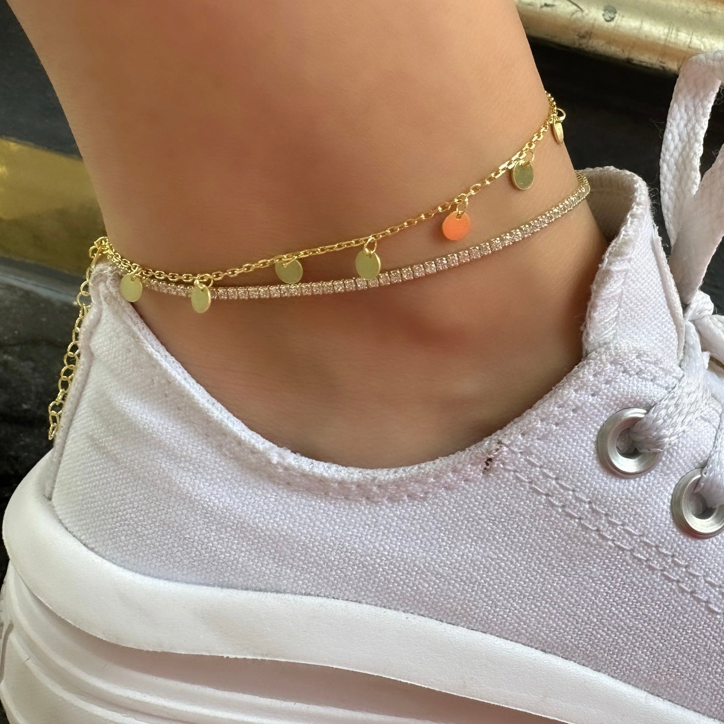 Sequined Anklet