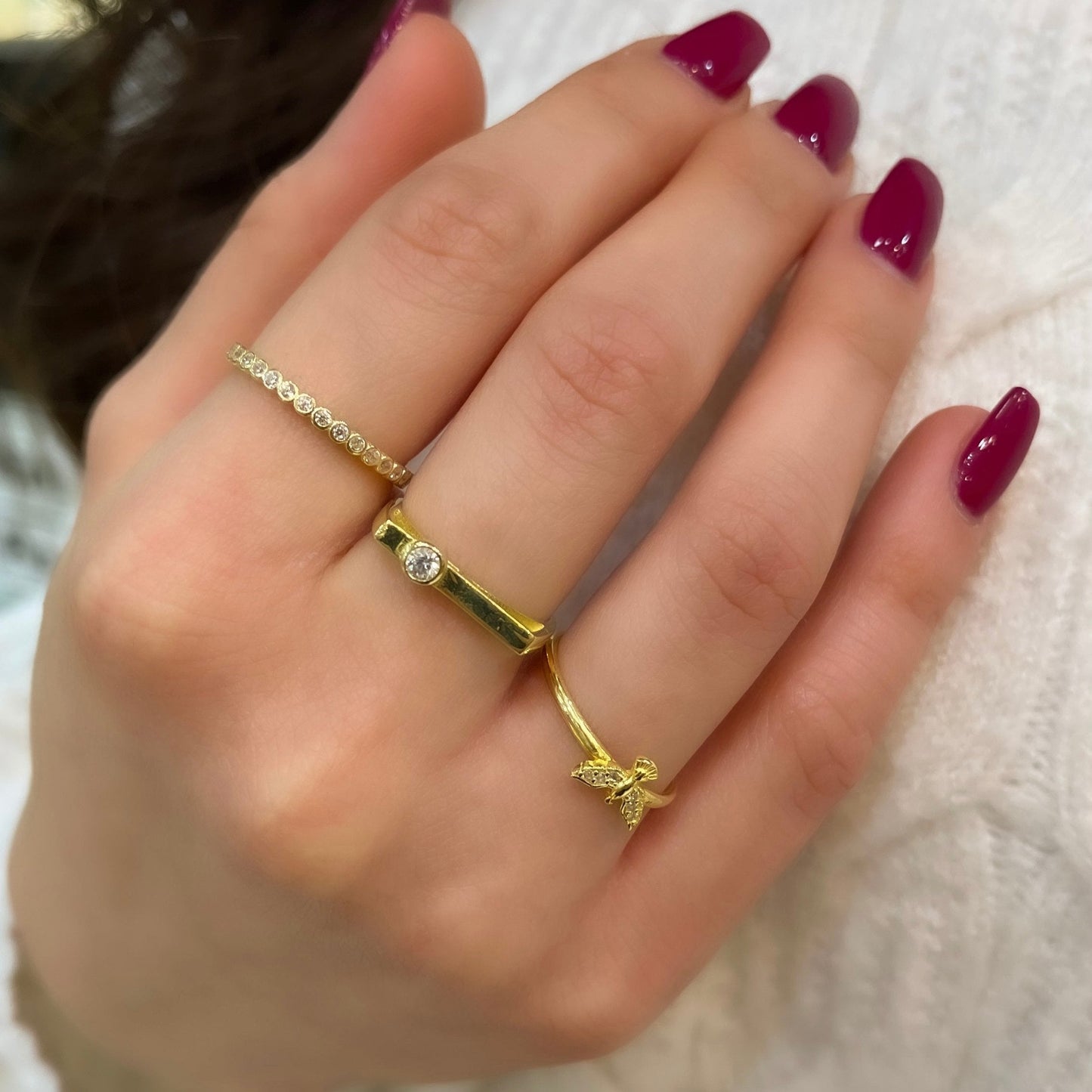 Minimal Stone Ring