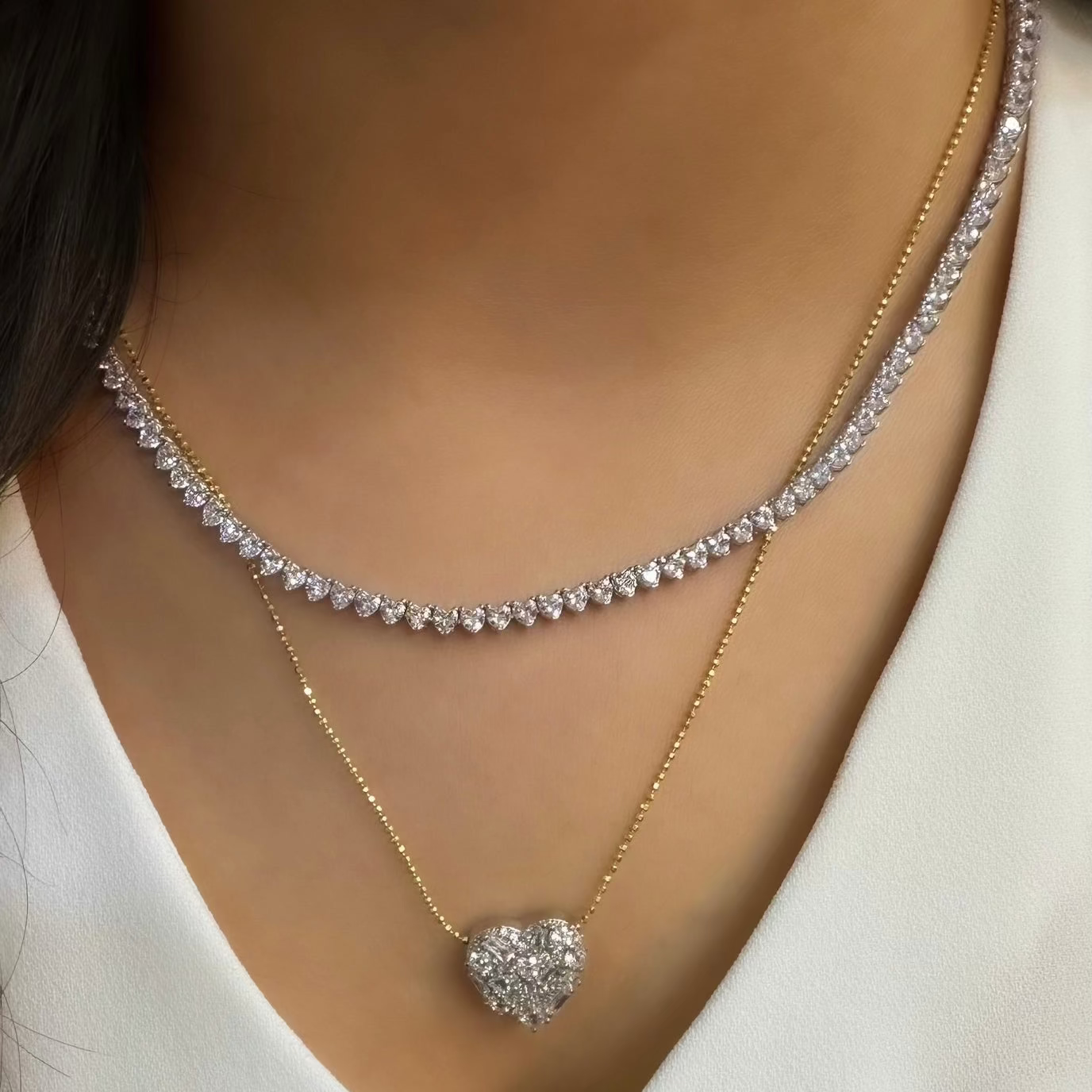 Stone Heart Necklace
