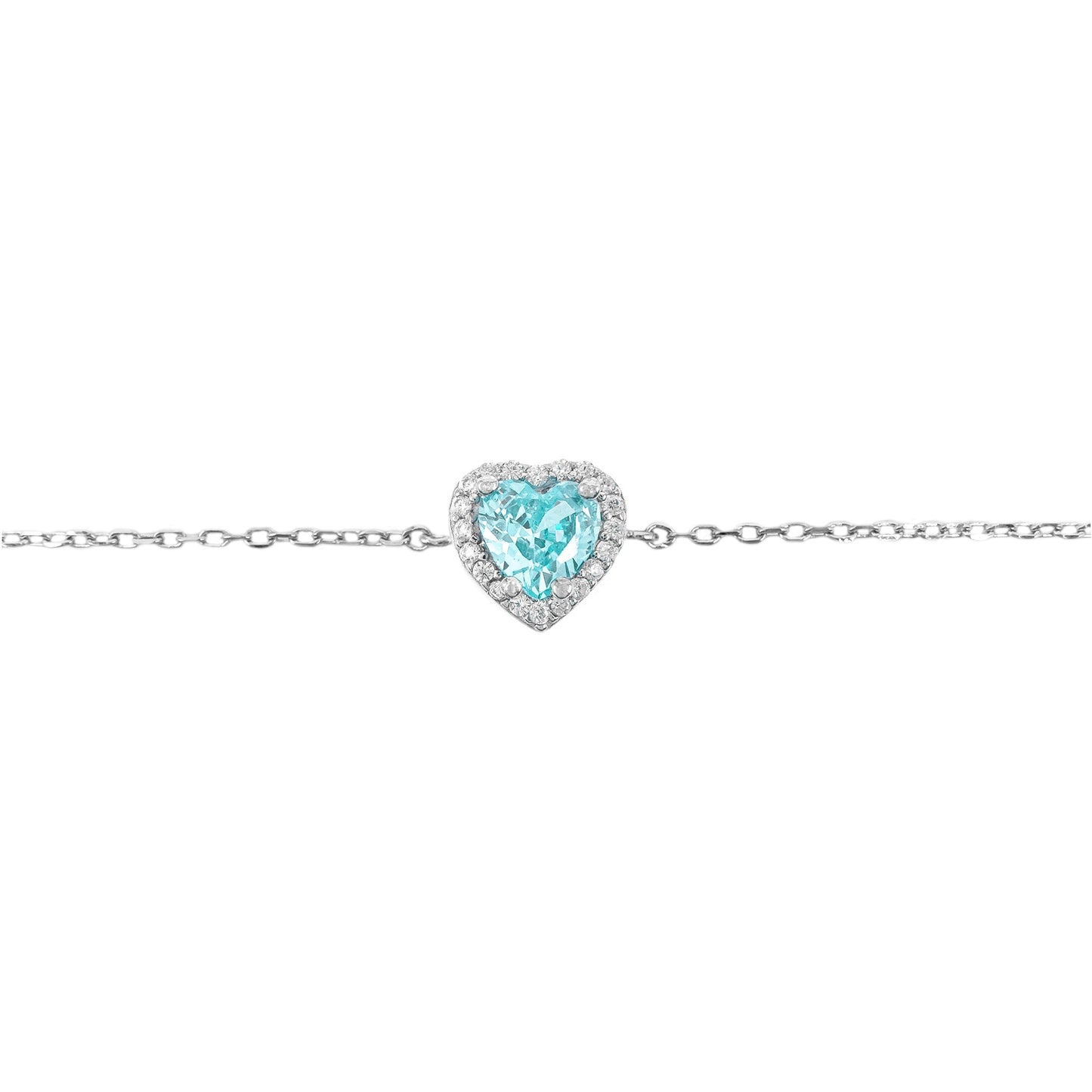 Colorful Stone Heart Bracelet