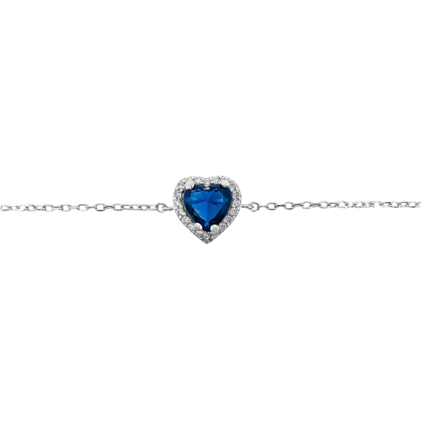 Colorful Stone Heart Bracelet