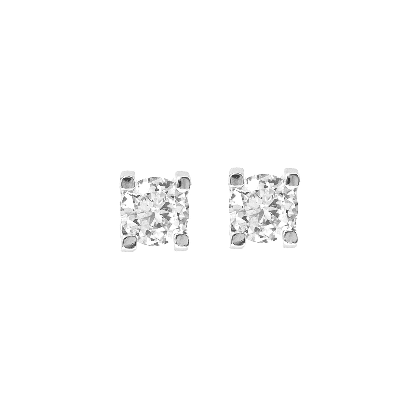 Two Carat Designer Solitaire Earring
