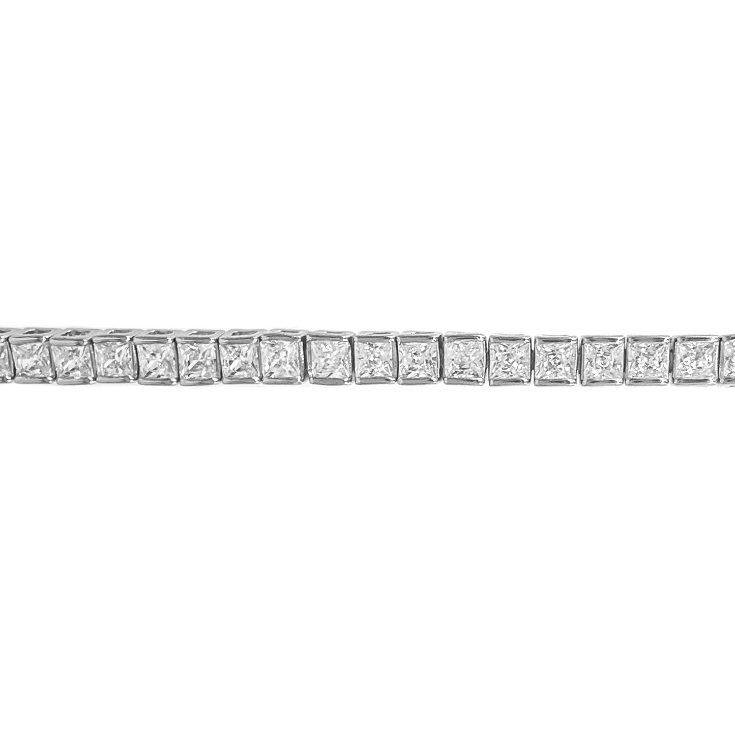 Two and a half mm Square Tennis Bracelet