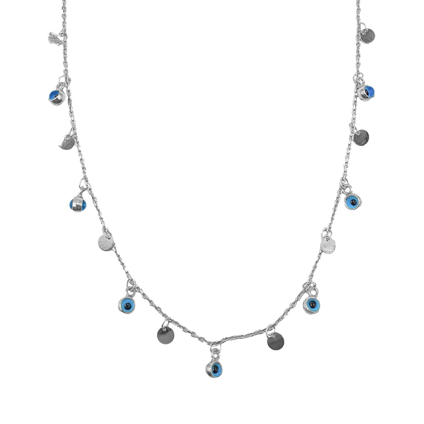 Sequin Evil Eye Necklace