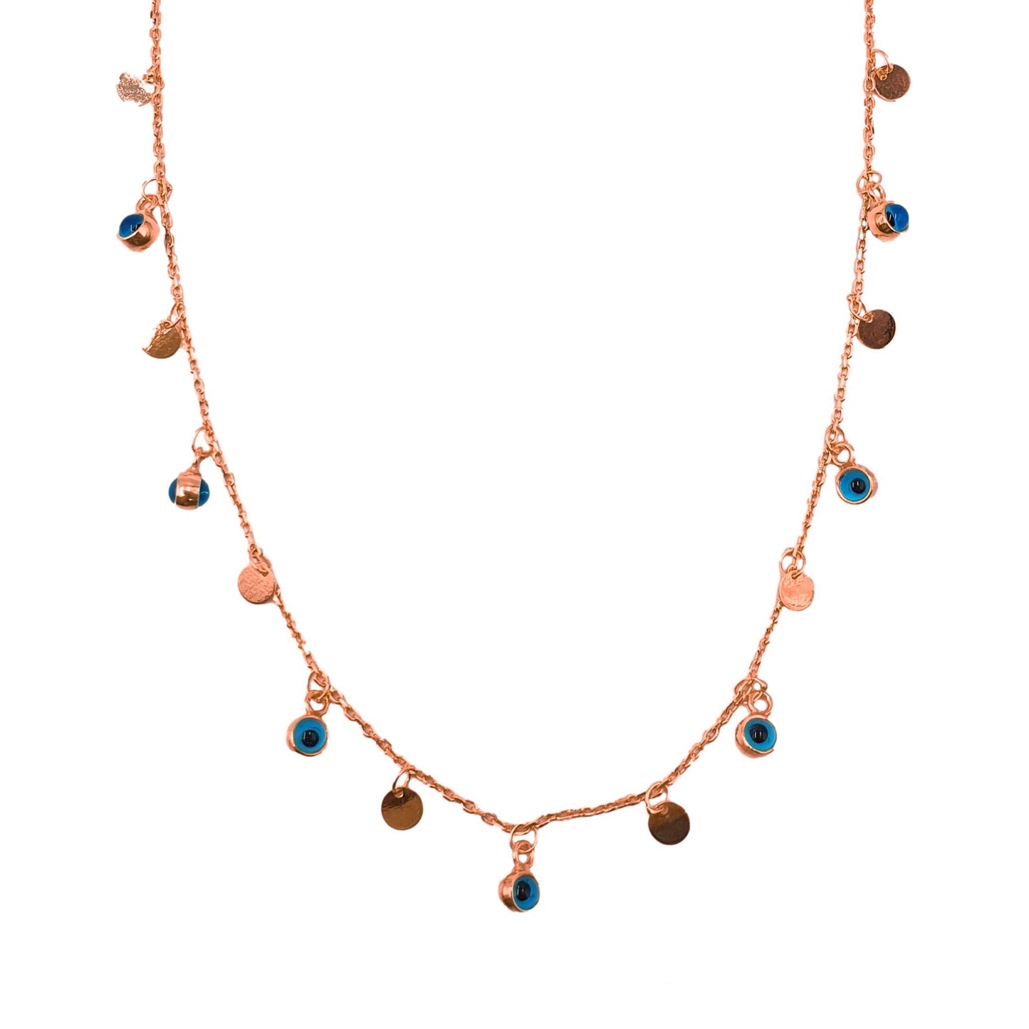 Sequin Evil Eye Necklace