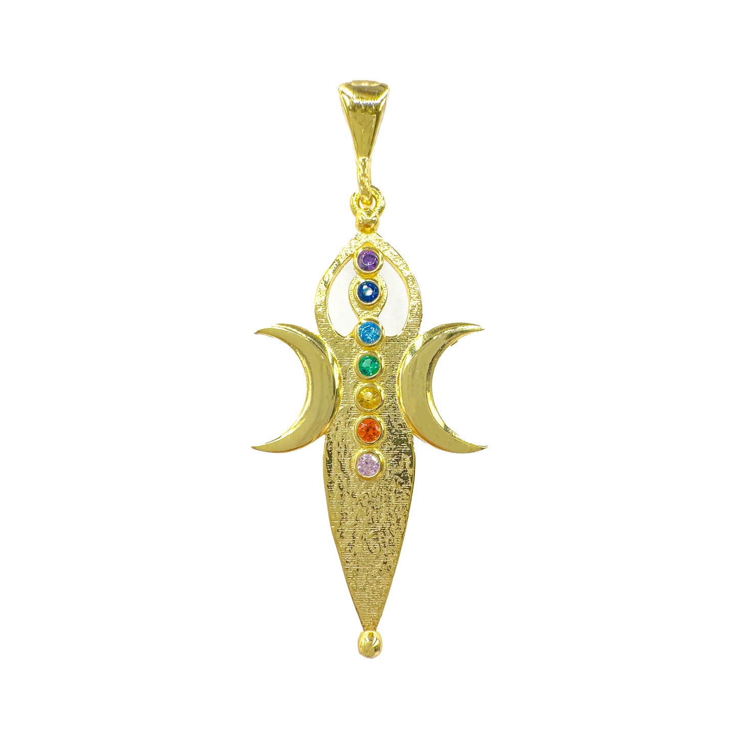 Chakra Moon Pendant / Charm