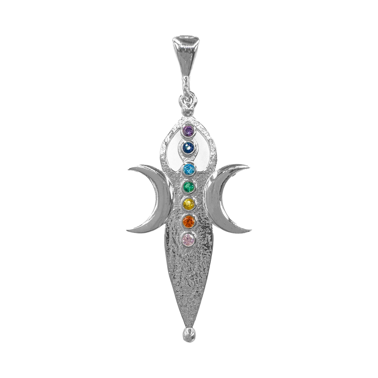 Chakra Moon Pendant / Charm