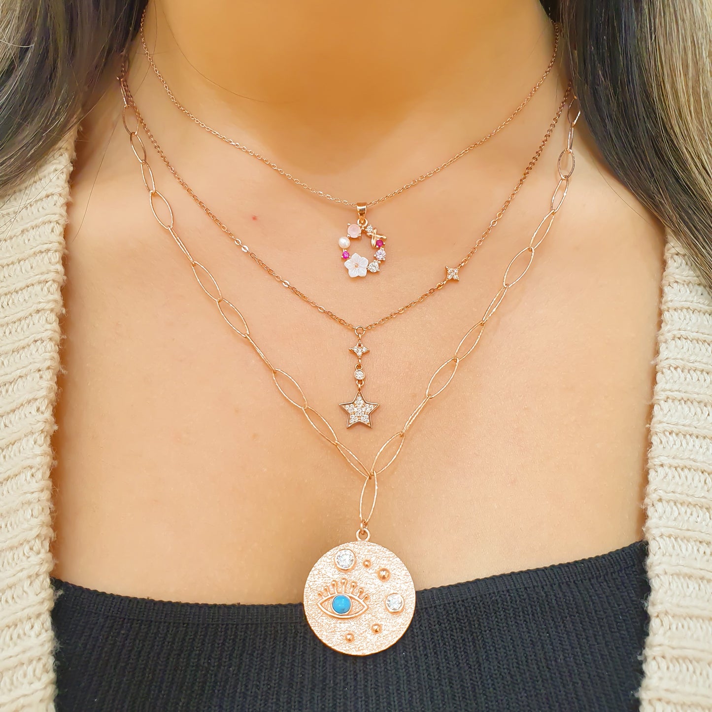 Pearl Flower Necklace