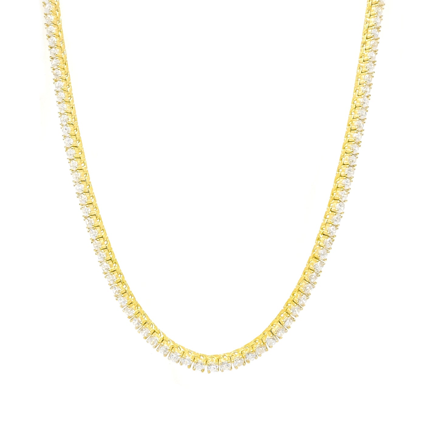 Two and a half mm Tennis Necklace
